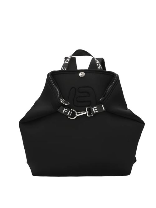 Ambre Tekno Fabric Backpack Black LA FILLE DE FLEURS | AMBRETF\17.416